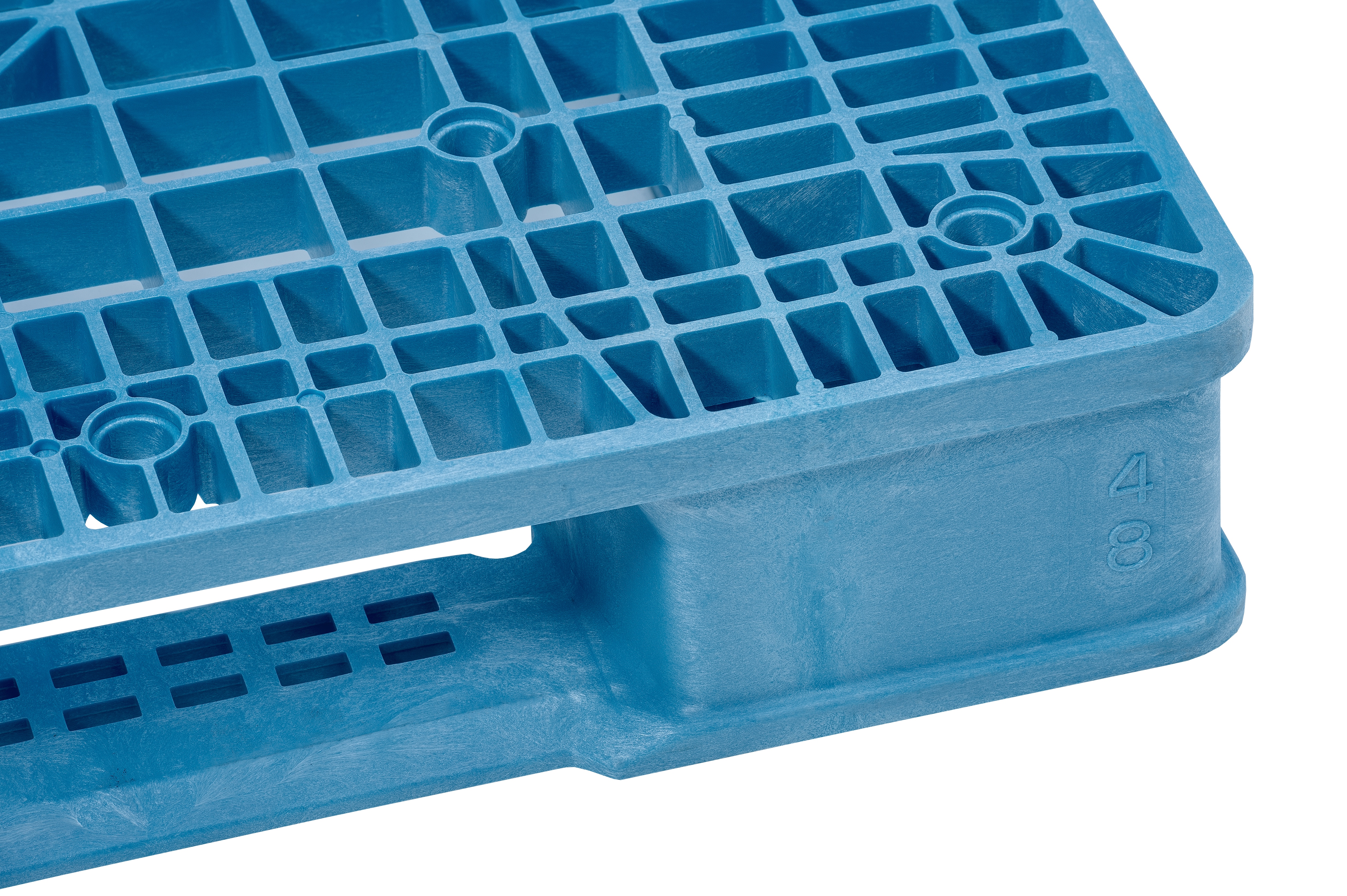 40 x 48 ProGenic GMA+ Stackable Plastic Pallet - Blue Image 2